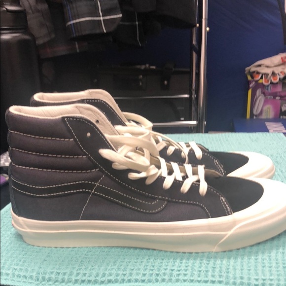 Vans Men's Asphalt/Black and White High-Top Sneakers OG Style 138 Lx - Picture 1 of 5